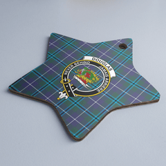 Clan Douglas Modern Tartan Crest Star Ceramic Ornament OQ77 Douglas Modern Tartan Tartan Christmas