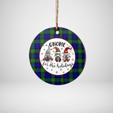 Clan Sempill Modern Tartan Tartan Crest Gnome Round Ceramic Ornament XS26 Sempill Modern Tartan Tartan Christmas