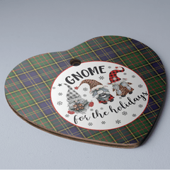 Clan MacMillan Hunting Modern Tartan Tartan Crest Gnome Heart Ceramic Ornament YW53 MacMillan Hunting Modern Tartan Tartan Christmas
