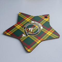 Clan MacMillan Old Modern Tartan Crest Star Ceramic Ornament MR44 MacMillan Old Modern Tartan Tartan Christmas