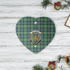 Clan MacThomas Ancient Tartan Crest Heart Ceramic Ornament LT83 MacThomas Ancient Tartan Tartan Christmas