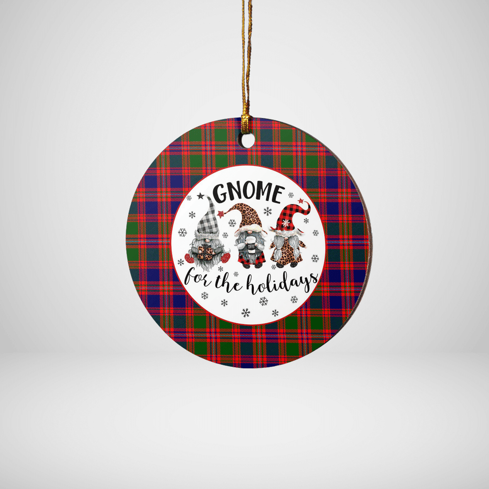 Clan MacIntyre Modern Tartan Tartan Crest Gnome Round Ceramic Ornament VR34 MacIntyre Modern Tartan Tartan Christmas