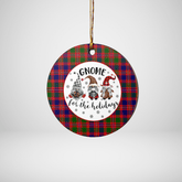 Clan MacIntyre Modern Tartan Tartan Crest Gnome Round Ceramic Ornament VR34 MacIntyre Modern Tartan Tartan Christmas