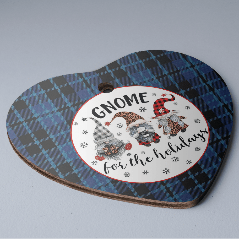 Clan Clark 2 Tartan Tartan Crest Gnome Heart Ceramic Ornament DY43 Clark 2 Tartan Tartan Christmas
