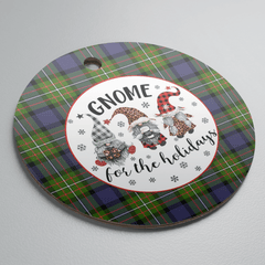 Clan Fergusson Modern Tartan Tartan Crest Gnome Round Ceramic Ornament YE21 Fergusson Modern Tartan Tartan Christmas