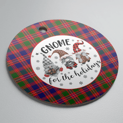 Clan MacIntyre Modern Tartan Tartan Crest Gnome Round Ceramic Ornament VR34 MacIntyre Modern Tartan Tartan Christmas