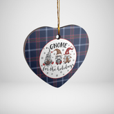 Clan Jewish Tartan Tartan Tartan Crest Gnome Heart Ceramic Ornament OG99 Jewish Tartan Tartan Tartan Christmas