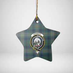 Clan Kennedy Modern Tartan Crest Star Ceramic Ornament AO38 Kennedy Modern Tartan Tartan Christmas