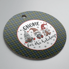 Clan Campbell Tartan Tartan Crest Gnome Round Ceramic Ornament JN13 Campbell Tartan Tartan Christmas