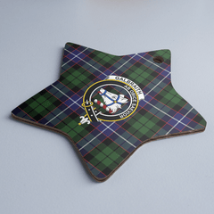 Clan Galbraith Modern Tartan Crest Star Ceramic Ornament IT82 Galbraith Modern Tartan Tartan Christmas