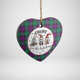 Clan MacArthur – Milton Tartan Tartan Crest Gnome Heart Ceramic Ornament PM71 MacArthur – Milton Tartan Tartan Christmas