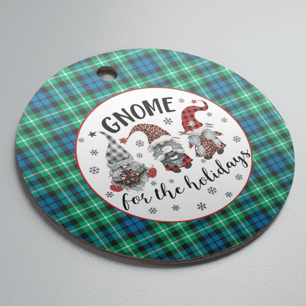 Clan Graham of Montrose Ancient Tartan Tartan Crest Gnome Round Ceramic Ornament FN41 Graham of Montrose Ancient Tartan Tartan Christmas