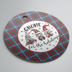 Clan Dalmahoy Tartan Tartan Crest Gnome Round Ceramic Ornament AP82 Dalmahoy Tartan Tartan Christmas