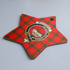Clan MacDonald of Sleat Tartan Crest Star Ceramic Ornament OI17 MacDonald of Sleat Tartan Tartan Christmas