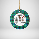 Clan Graham of Montrose Ancient Tartan Tartan Crest Gnome Round Ceramic Ornament FN41 Graham of Montrose Ancient Tartan Tartan Christmas
