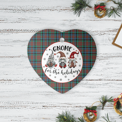 Clan MacDuff Hunting Ancient Tartan Tartan Crest Gnome Heart Ceramic Ornament UQ72 MacDuff Hunting Ancient Tartan Tartan Christmas