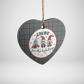 Clan MacDuff Hunting Ancient Tartan Tartan Crest Gnome Heart Ceramic Ornament UQ72 MacDuff Hunting Ancient Tartan Tartan Christmas