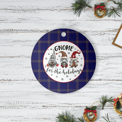 Clan Crichton Tartan Tartan Crest Gnome Round Ceramic Ornament SO95 Crichton Tartan Tartan Christmas