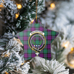 Clan MacArthur – Milton Tartan Crest Star Ceramic Ornament NC77 MacArthur – Milton Tartan Tartan Christmas