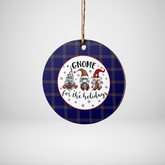 Clan Crichton Tartan Tartan Crest Gnome Round Ceramic Ornament SO95 Crichton Tartan Tartan Christmas