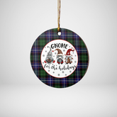 Clan Galbraith Modern Tartan Tartan Crest Gnome Round Ceramic Ornament BR23 Galbraith Modern Tartan Tartan Christmas