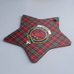 Clan Stewart (Stuart) of Bute Tartan Crest Star Ceramic Ornament XZ96 Stewart (Stuart) of Bute Tartan Tartan Christmas