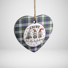 Clan Gordon Dress Modern Tartan Tartan Crest Gnome Heart Ceramic Ornament PU29 Gordon Dress Modern Tartan Tartan Christmas