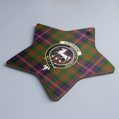 Clan Cochrane Modern Tartan Crest Star Ceramic Ornament QH71 Cochrane Modern Tartan Tartan Christmas