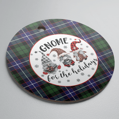 Clan Galbraith Modern Tartan Tartan Crest Gnome Round Ceramic Ornament BR23 Galbraith Modern Tartan Tartan Christmas