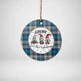 Clan Napier Modern Tartan Tartan Crest Gnome Round Ceramic Ornament UI68 Napier Modern Tartan Tartan Christmas