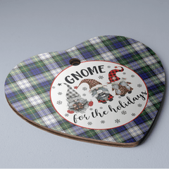 Clan Gordon Dress Modern Tartan Tartan Crest Gnome Heart Ceramic Ornament PU29 Gordon Dress Modern Tartan Tartan Christmas