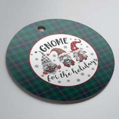 Clan Walker Tartan Tartan Crest Gnome Round Ceramic Ornament TT56 Walker Tartan Tartan Christmas