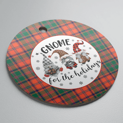 Clan Stewart of Appin Ancient Tartan Tartan Crest Gnome Round Ceramic Ornament AZ44 Stewart of Appin Ancient Tartan Tartan Christmas
