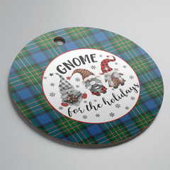 Clan MacLaren Ancient Tartan Tartan Crest Gnome Round Ceramic Ornament IU17 MacLaren Ancient Tartan Tartan Christmas