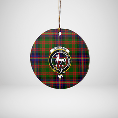 Clan Cochrane Modern Tartan Crest Round Ceramic Ornament ZA40 Cochrane Modern Tartan Tartan Christmas