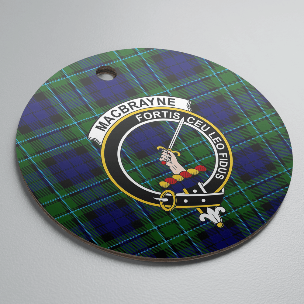 Clan MacCallum Modern Tartan Crest Round Ceramic Ornament OF32 MacCallum Modern Tartan Tartan Christmas