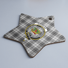 Clan Douglas Grey Modern Tartan Crest Star Ceramic Ornament RO27 Douglas Grey Modern Tartan Tartan Christmas