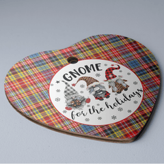 Clan Drummond of Strathallan Tartan Tartan Crest Gnome Heart Ceramic Ornament RD89 Drummond of Strathallan Tartan Tartan Christmas