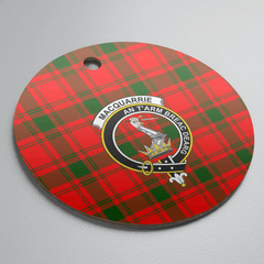 Clan MacQuarrie Modern Tartan Crest Round Ceramic Ornament XT24 MacQuarrie Modern Tartan Tartan Christmas