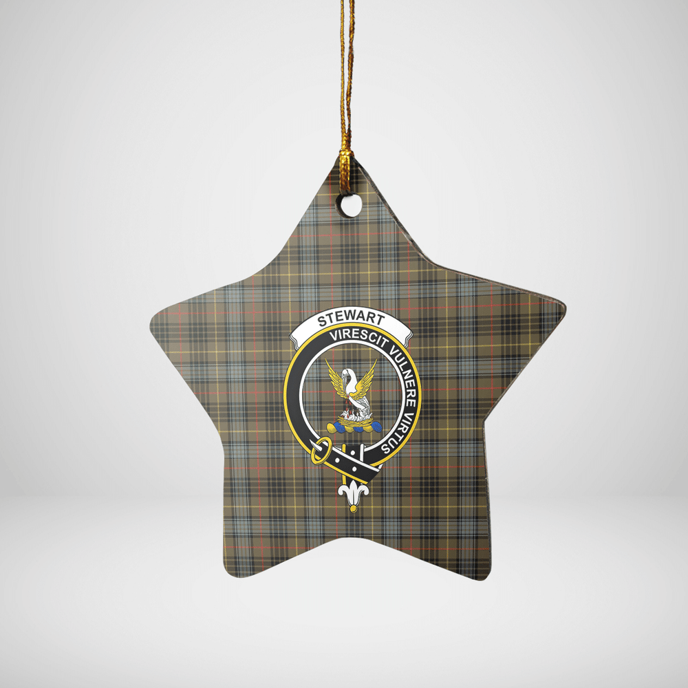 Clan Stewart Hunting Weathered Tartan Crest Star Ceramic Ornament HP56 Stewart Hunting Weathered Tartan Tartan Christmas