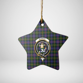 Clan Murray of Atholl Modern Tartan Crest Star Ceramic Ornament VZ98 Murray of Atholl Modern Tartan Tartan Christmas