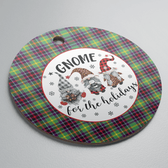 Clan Clephane Tartan Tartan Crest Gnome Round Ceramic Ornament XP15 Clephane Tartan Tartan Christmas