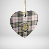 Clan MacPherson Dress Ancient Tartan Crest Heart Ceramic Ornament LE21 MacPherson Dress Ancient Tartan Tartan Christmas
