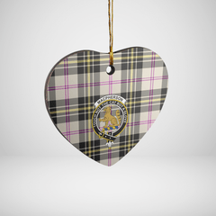 Clan MacPherson Dress Ancient Tartan Crest Heart Ceramic Ornament LE21 MacPherson Dress Ancient Tartan Tartan Christmas