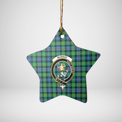 Clan Murray of Atholl Ancient Tartan Crest Star Ceramic Ornament PQ72 Murray of Atholl Ancient Tartan Tartan Christmas