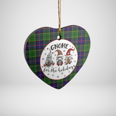 Clan Forsyth Modern Tartan Tartan Crest Gnome Heart Ceramic Ornament QO83 Forsyth Modern Tartan Tartan Christmas