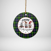 Clan Farquharson Modern Tartan Tartan Crest Gnome Round Ceramic Ornament HO50 Farquharson Modern Tartan Tartan Christmas