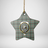 Clan Craig Tartan Crest Star Ceramic Ornament AJ89 Craig Tartan Tartan Christmas