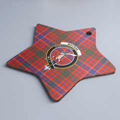 Clan MacRae Ancient Tartan Crest Star Ceramic Ornament BC89 MacRae Ancient Tartan Tartan Christmas
