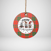 Clan Grant Ancient Tartan Tartan Crest Gnome Round Ceramic Ornament LQ30 Grant Ancient Tartan Tartan Christmas